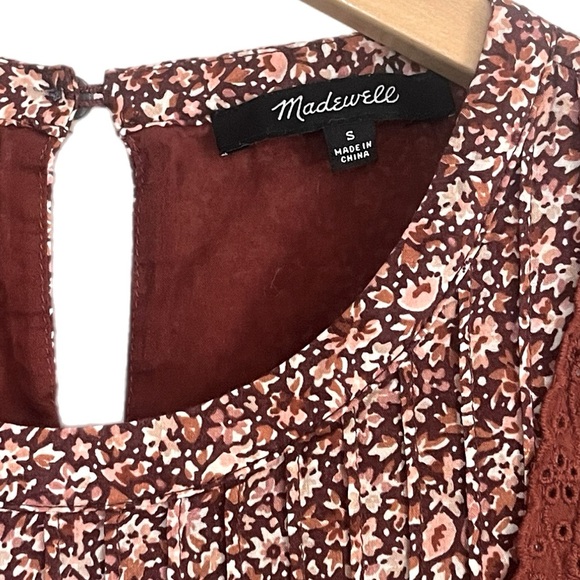 Madewell Flutter Sleeve Cottage Garden Mini Dress Size Small - Picture 8 of 8